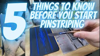 How to pinstripe for beginners  five things to know before you start pinstripingpart 1 [upl. by Aksehcnarf526]