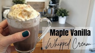 Whipped Cream Dispenser Recipe  Maple Whipped Cream [upl. by Terrance]