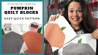 Tips amp Tricks to Sew a Pumpkin Quilt Block with Pattern [upl. by Ardnuaek]