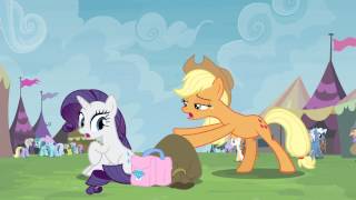 Applejack amp Rarity Stash Argument Full Scene HD [upl. by Brietta]