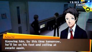 Persona 4 Golden  Adachi Social Link 8 Jester Arcana [upl. by Ellenyl250]