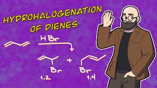 Hydrohalogenation of Dienes  12 vs 14 Addition to Dienes [upl. by Orecic871]