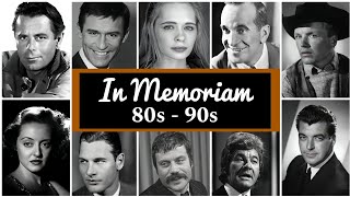 In memoriam 80s90s  Most Famous Celebrities who died in 80s90s [upl. by Vickey]