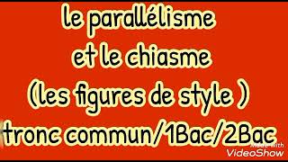 le parallélisme et le chiasme figures de styletronc commun1Bac2Bac [upl. by Alamak426]