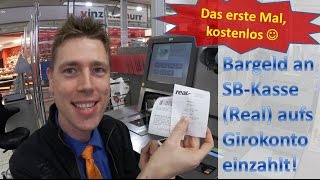 Number26DOKU Bargeld an SBKasse RealMarkt auf Girokonto eingezahlt [upl. by Nnylyrehc]