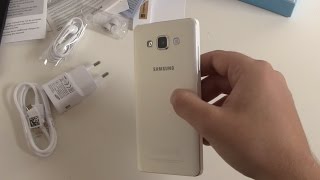 Samsung Galaxy A5 Unboxing und erster Eindruck [upl. by Arnie842]