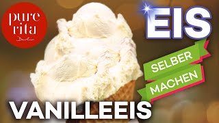 🍦Vanilleeis selber machen mit Eismaschine Rezept [upl. by Mikiso]