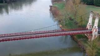 Drone Autour de Joigny  Yonne Bourgogne France DJI Spark [upl. by Harret]