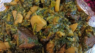 Shalgam Palak Gosht Recipe  Winter Spcl Shalgam Palak Gosht Recipe By Zahida [upl. by Assirahs]