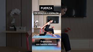 Gana fuerza en brazos y espalda Ejercicios de Pilates con gomas para fortalecer tus músculos [upl. by Jeanelle]