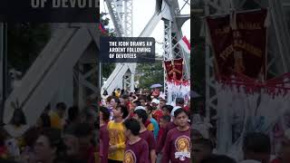 Philippines’ Black Nazarene feast draws hundreds of thousands of devotees [upl. by Boggers32]