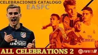 ✅ FIFA 17  ALL NEW CELEBRATIONS TUTORIAL TODAS LAS NUEVAS CELEBRACIONES  PARTE 2 Griezman amp EASFC [upl. by Mendie]