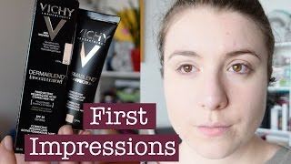 First impressions ♡ Dermablend 3D Correction Vichy [upl. by Powell]