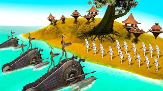 STAR WARS DDAY  Epic Battle of Kashyyyk in Ravenfield [upl. by Atinihs433]