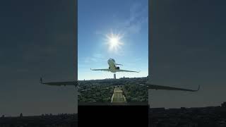 Citation THROUGH the Eiffel Tower shorts Real Pilot Plays Microsoft Flight Simulator [upl. by Aneehsal]