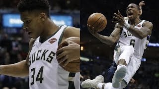 Giannis Dunk Fest TWolves Blew 20 Point Lead 201718 Season [upl. by Airad534]