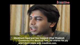 CPMT 2012 topper Shubham Agarwals interview [upl. by Yasui]