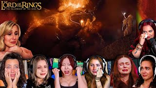 TOP quotBalrog Vs Gandalfquot Reactions The Lord of the Rings The Fellowship of the Ring Movie Reaction [upl. by Bergeron]