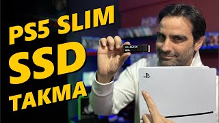 PS5 SLIM SSD TAKMA  PS5 SSD ÖNERİSİ  PS5 KAPAK ÇIKARMA  PS5 SLIM DİSK SÜRÜCÜ TAKMA PS5 SSD TAKMA [upl. by Fujio859]