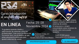 CONVOCATORIA CURSO DE INTRODUCCIÓN AL ANALISIS ESPECTRAL [upl. by Atilam]