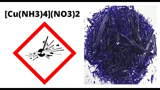 Síntesis de Nitrato de Tetraamincobre TACN [upl. by Roderic]