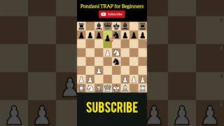 Ponziani Opening TRAP in Chess shorts chess chesstactics [upl. by Huber]