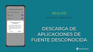 Permitir la Descarga de Aplicaciones de Fuente Desconocida  realme Android 11  realme UI 2 [upl. by Kelci244]