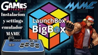 🔔 LaunchBox y Big Box  16 Instalacion y configuracion MAME  Arcade [upl. by Ennairrek]