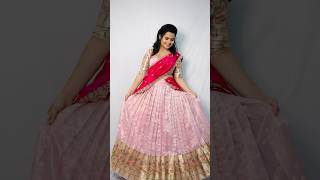 🫠😍🥰 stylingideas shortsvideo trend fashion explore halfsarees wedding style dress yt [upl. by Oates]