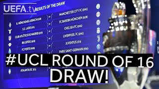 202021 UEFA Champions League Round of 16 draw [upl. by Anirbak]