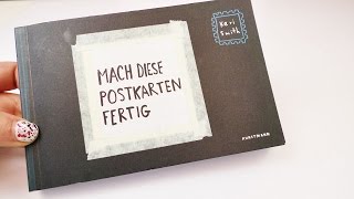 Buchvorstellung quotMach diese Postkarten fertigquot von Keri Smith  Postkarten Buch zum selber gestalten [upl. by Griffiths75]