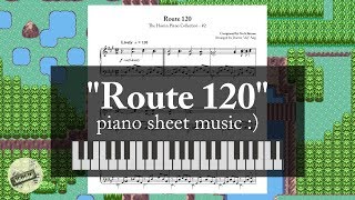 quotRoute 120quot from quotPokémon RSEquot  Piano Sheet Music [upl. by Connell882]