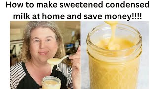 How to Make Your Own Sweetened Condensed Milk  Homemade Sweetened Condensed Milk [upl. by Nnaynaffit46]