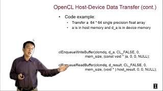 Heterogeneous Parallel Programming 74  Related Programming Models OpenCL Host Code Cont [upl. by Adiela72]