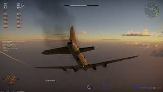 B17 Has All Engines Destroyed By German Fighter  War Thunder [upl. by Artenahs363]