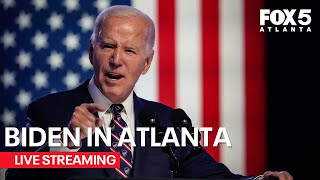 WATCH LIVE President Joe Biden rally in Atlanta  FOX 5 News [upl. by Embry]