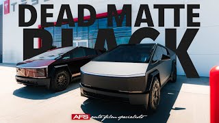 DEAD MATTE BLACK CYBERTRUCK WRAP  AFS WRAPS [upl. by Ru]