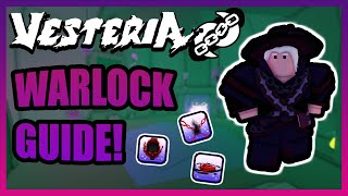 Vesteria  NEW Warlock Guide StatsSkills Overview and Equipment [upl. by Benson]