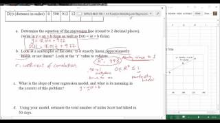 444  Finding Line of Best Fit  Linear Regression using Excel [upl. by Hjerpe]