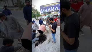 Road repaired by fixit Peshawar team [upl. by Stanhope]