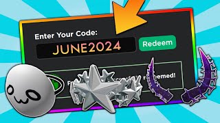 6 NEW CODES ALL JUNE 2024 Roblox Promo Codes For ROBLOX FREE Items and FREE Hats 2024 UPDATED [upl. by Yruok]