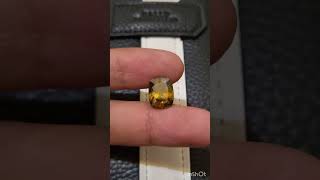 DIJUAL Natural sphalerite 646crt NTE spain GRI lab  RARE GEMS [upl. by Amiarom]