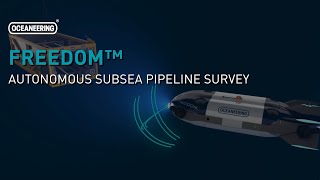 Freedom™ Autonomous Subsea Vehicle Pipeline Survey  Oceaneering [upl. by Fuhrman549]