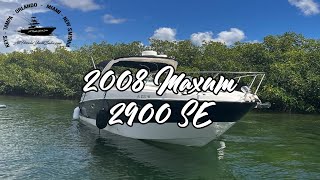 2008 MAXUM 2900 SE W TWIN MERCRUISER 50 266 HRS MIAMI FL [upl. by Treble]