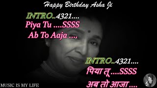 Piya Tu Ab To Aaja Karaoke With Scrolling Lyrics Eng amp हिंदी [upl. by Erich]