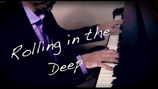 ADELE  Rolling In The Deep  HDHQ Piano Cover 😍 [upl. by Ecaj312]