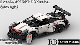 RBi Lego® Technic 42096 Porsche 911 RSR RC Version mit Licht [upl. by Jeffy]