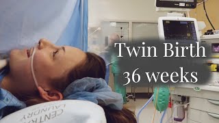 Our Twin Birth Vlog 36 weeks  NAME REVEAL [upl. by Berghoff]