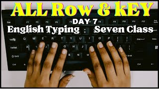 English Typing Course  Day 7  Free Typing Lessons  Touch Typing Complete Couse Basic to Advance [upl. by Murphy]