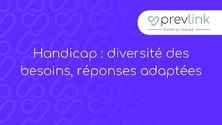 Handicap  diversité des besoins réponses adaptées 1 [upl. by Aderb]